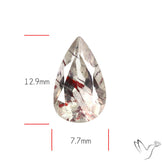 Lepidocrocite In Quartz Faceted