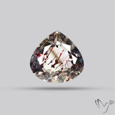 Lepidocrocite In Quartz Faceted