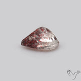 Lepidocrocite In Quartz Faceted