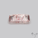 Lepidocrocite In Quartz Faceted