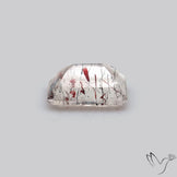 Lepidocrocite In Quartz Faceted