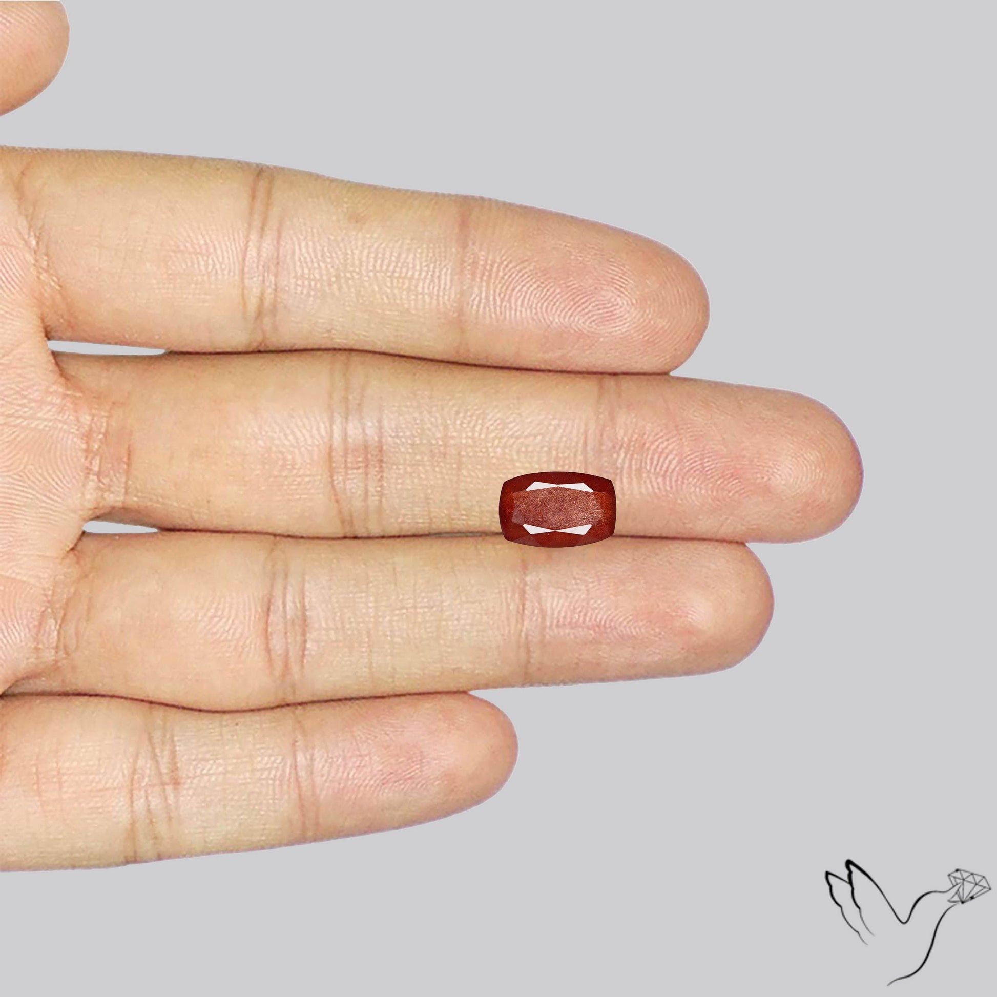 Deep Red Oregon Schiller Sunstone Faceted