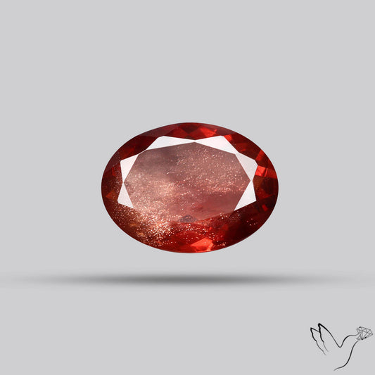 Deep Red Oregon Sunstone Faceted