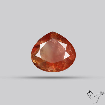 Deep Red Oregon Sunstone Faceted