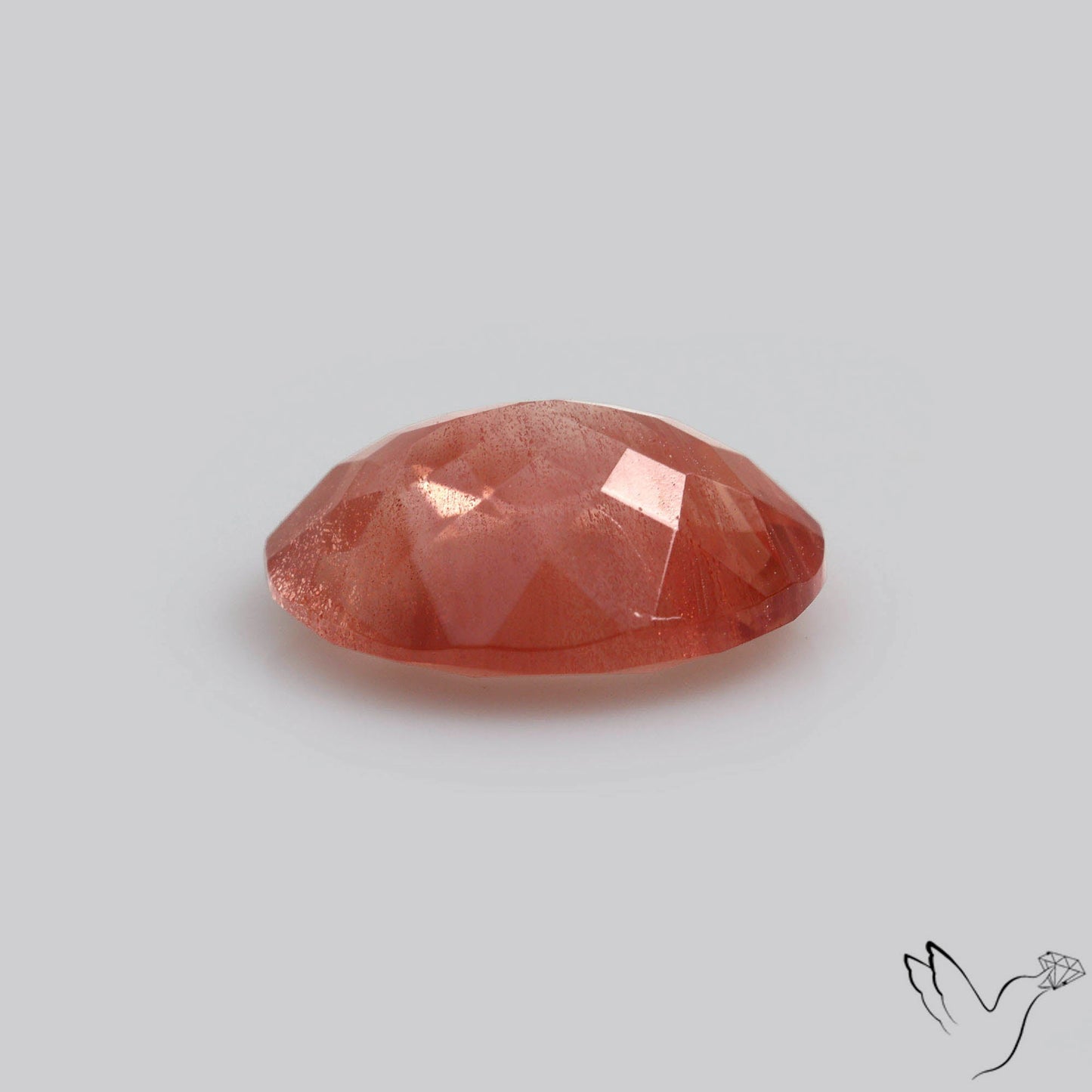 Deep Red Oregon Sunstone Faceted