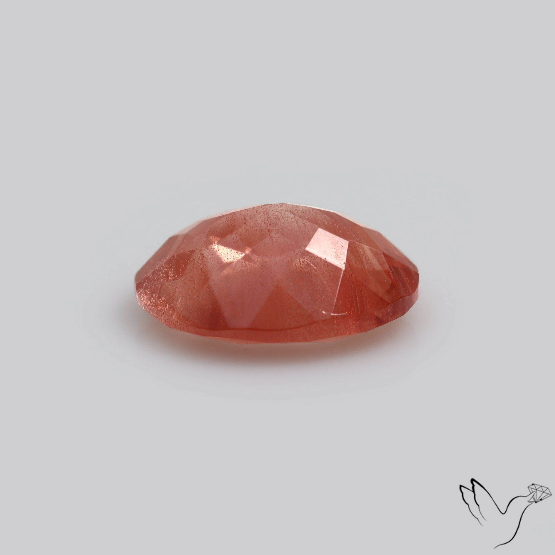 Deep Red Oregon Sunstone Faceted