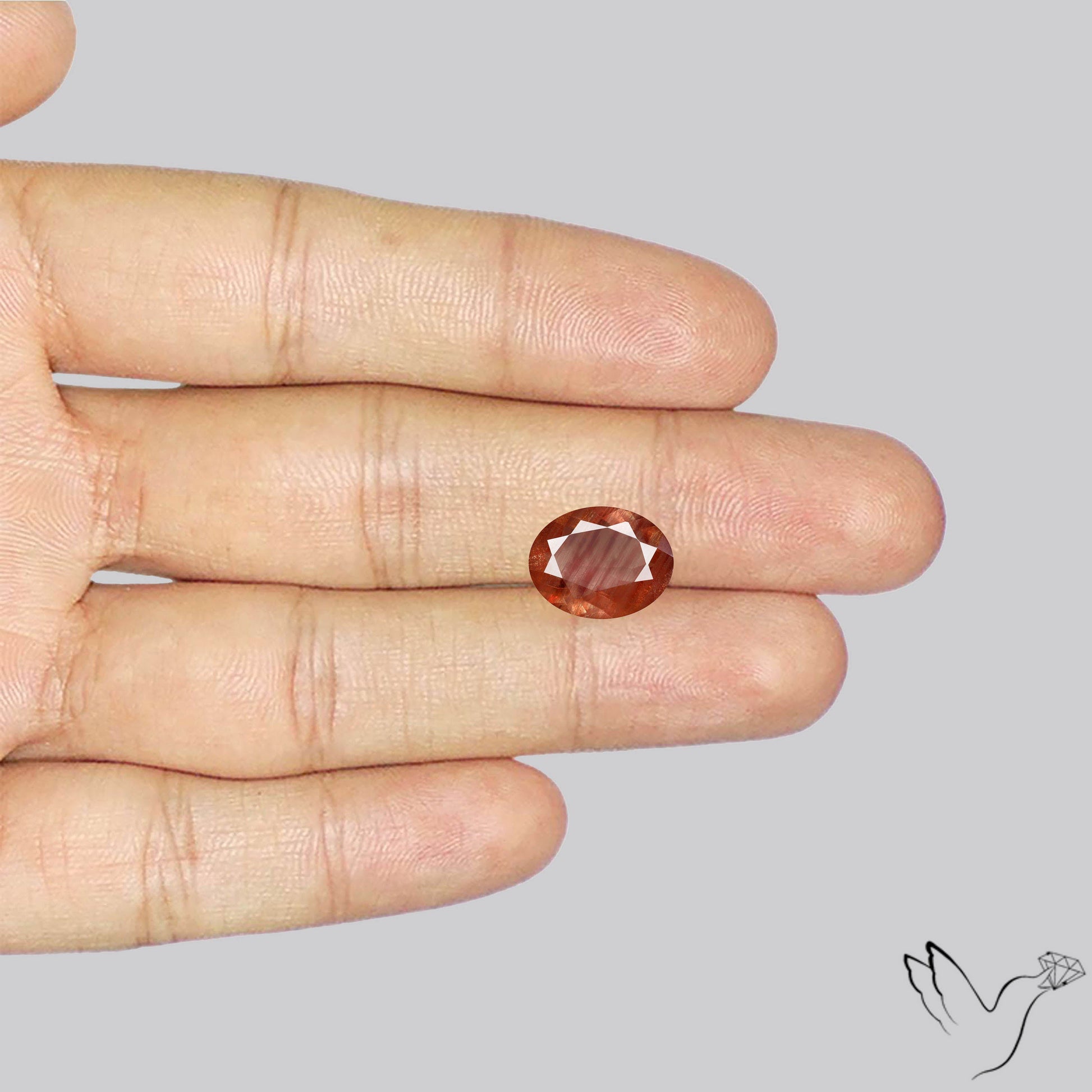 Deep Red Oregon Sunstone Faceted