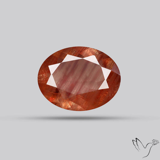 Deep Red Oregon Sunstone Faceted