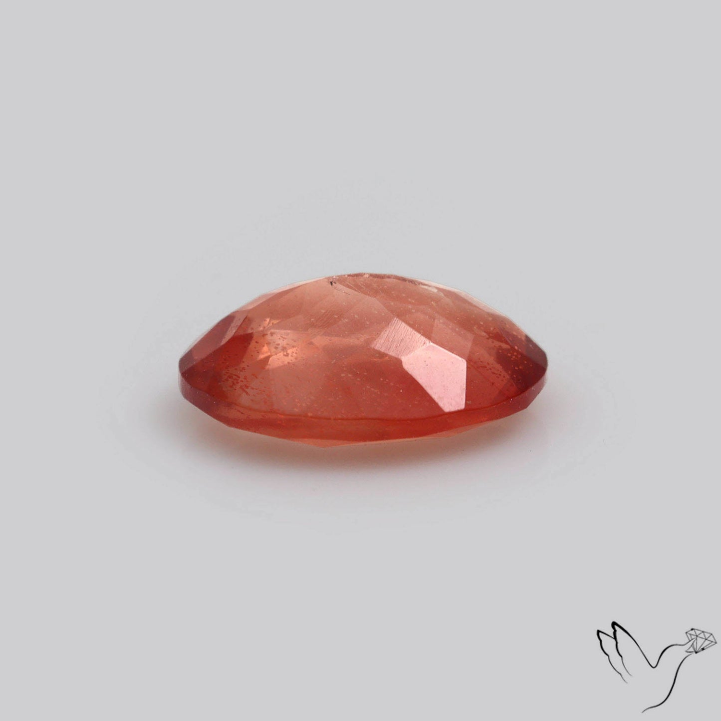 Deep Red Oregon Sunstone Faceted