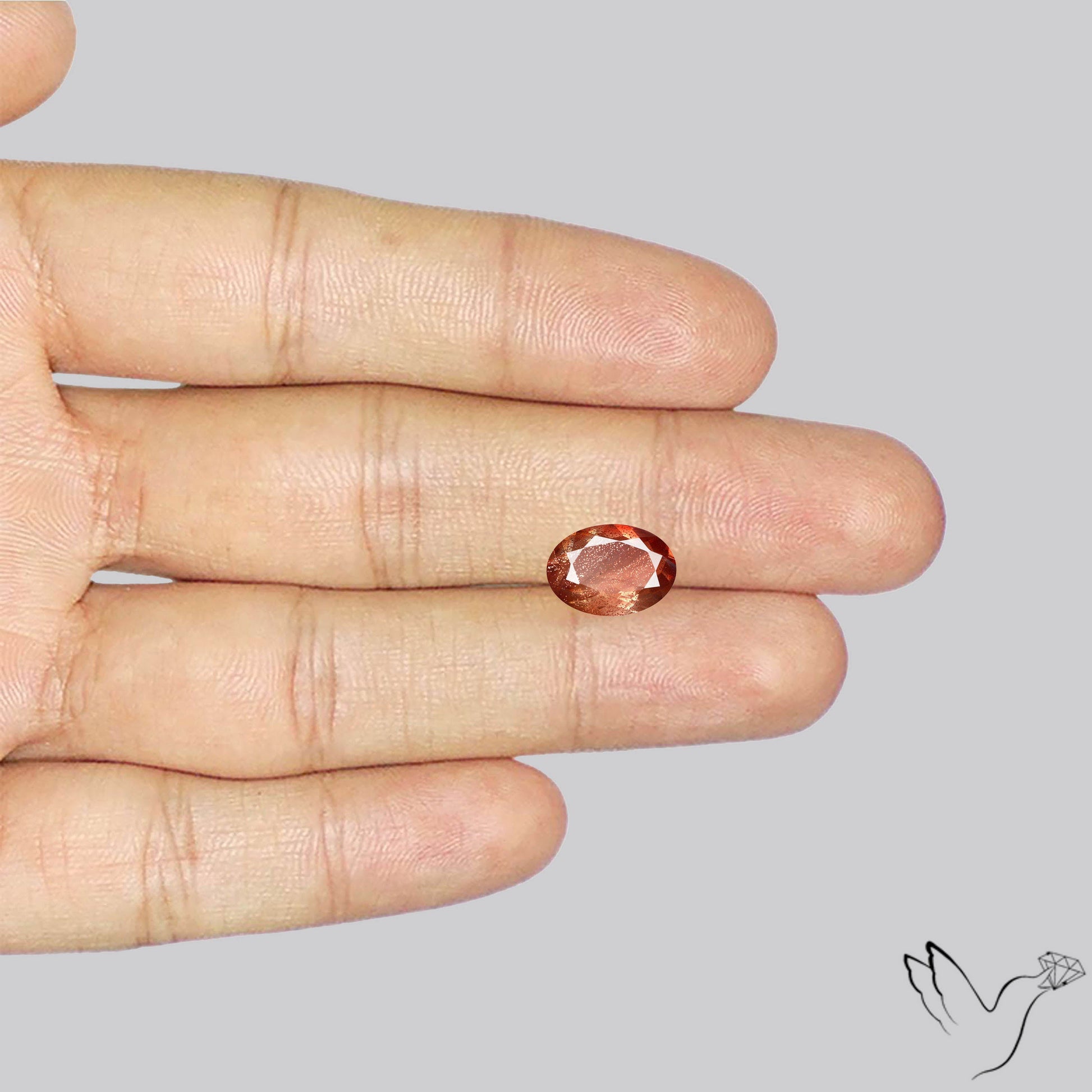 Deep Red Oregon Sunstone Faceted