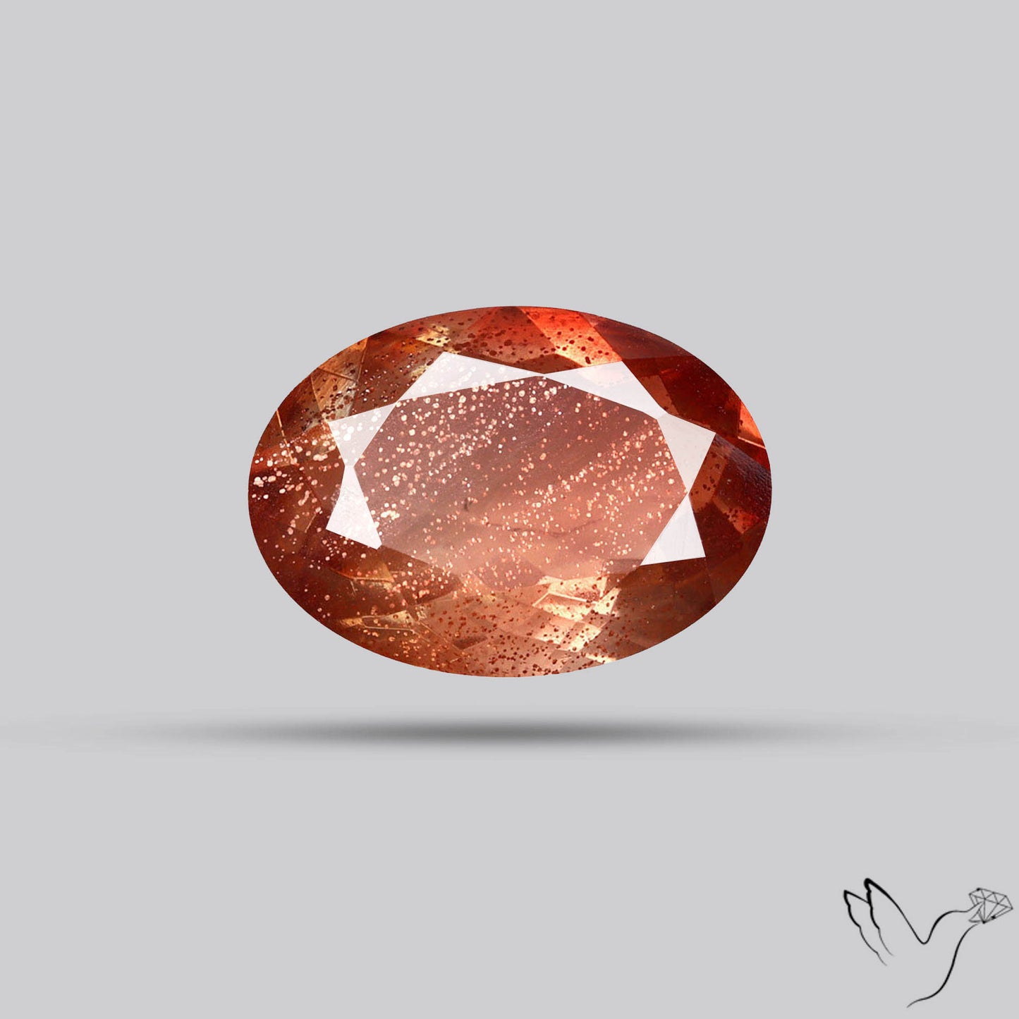 Deep Red Oregon Sunstone Faceted
