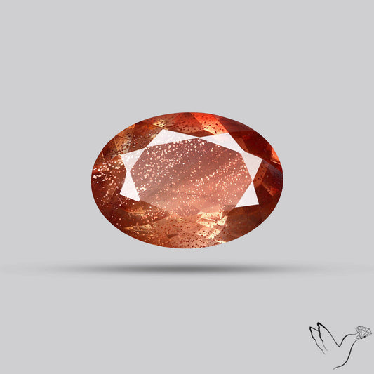 Deep Red Oregon Sunstone Faceted