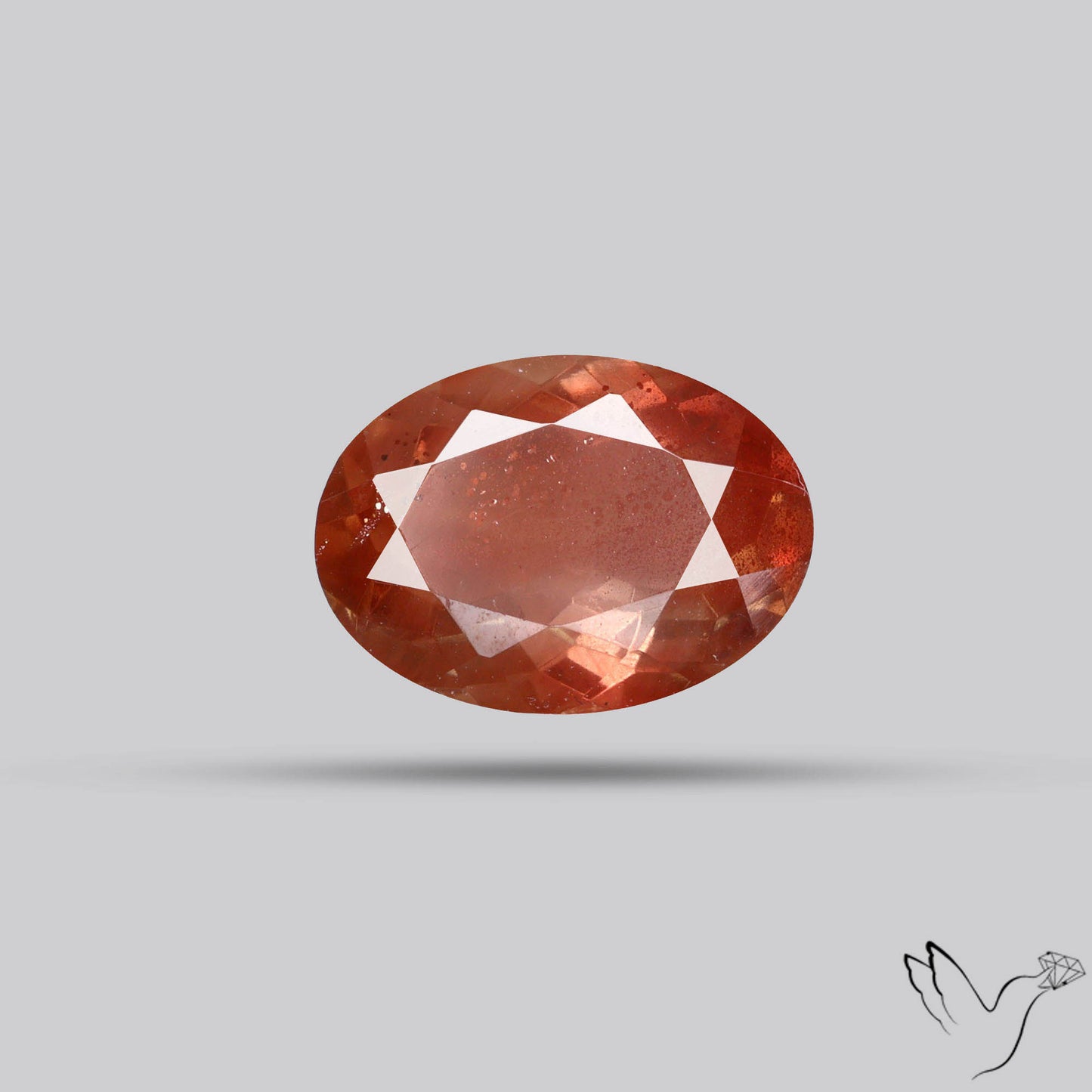 Deep Red Oregon Sunstone Faceted