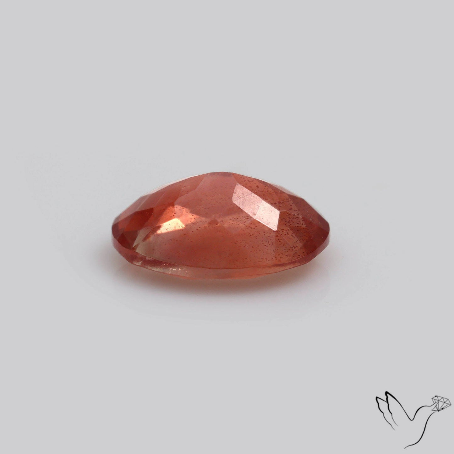 Deep Red Oregon Sunstone Faceted