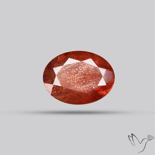 Deep Red Oregon Sunstone Faceted