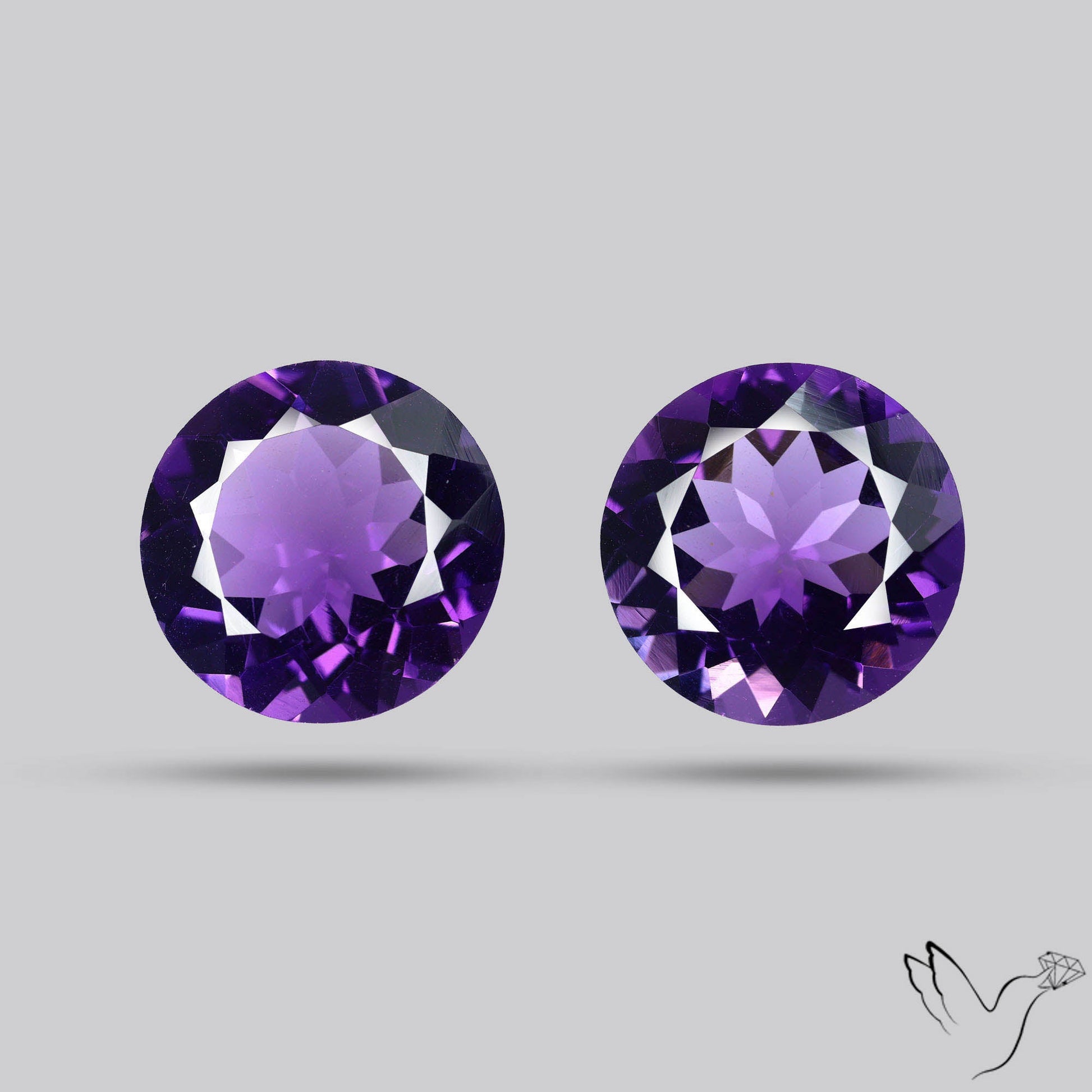 AAA Fine Amethysts Faceted Pair