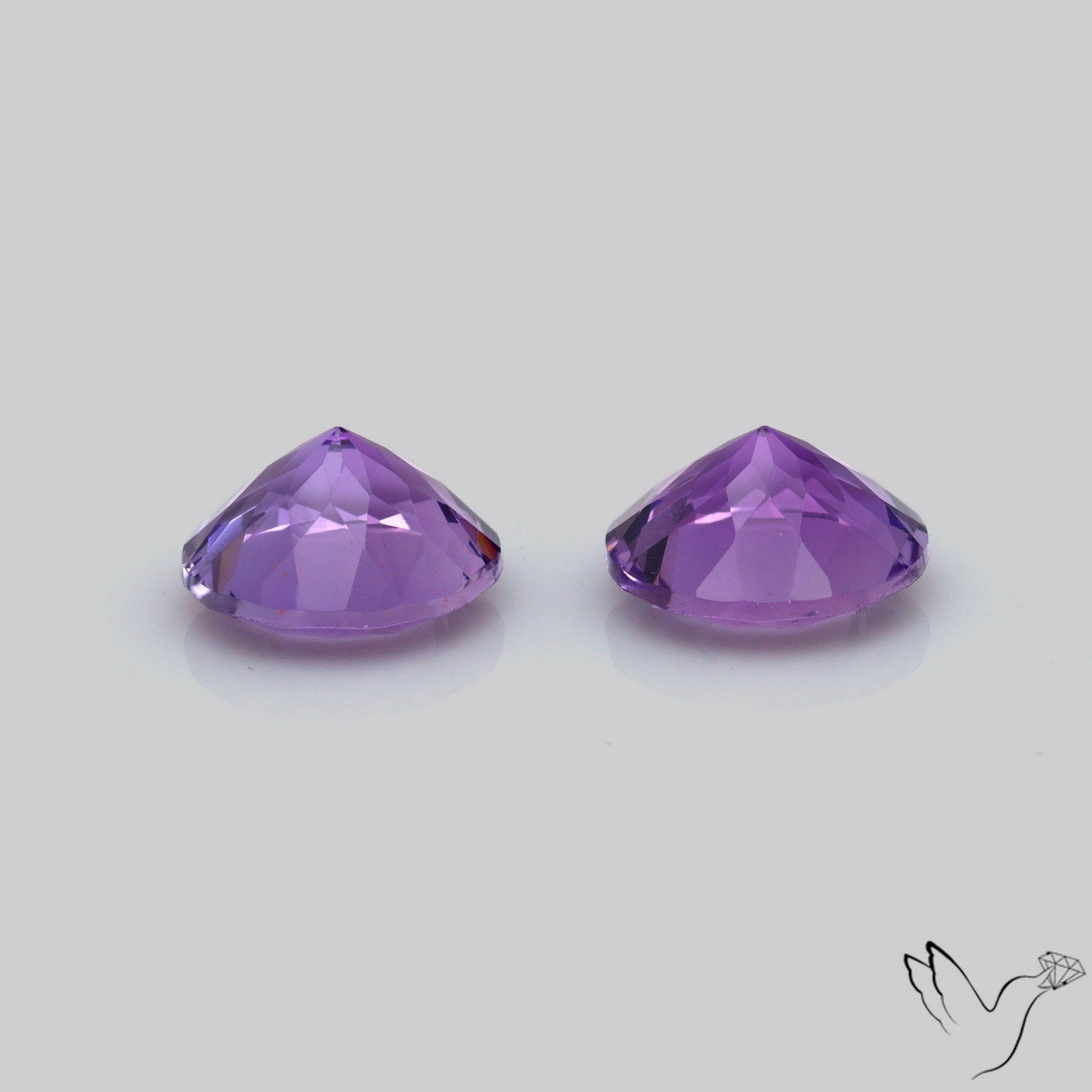 AAA Fine Amethysts Faceted Pair