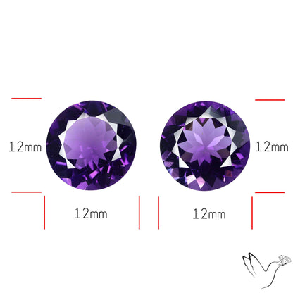 AAA Fine Amethysts Faceted Pair