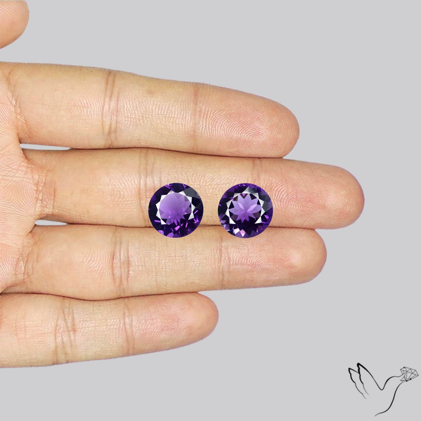 AAA Fine Amethysts Faceted Pair