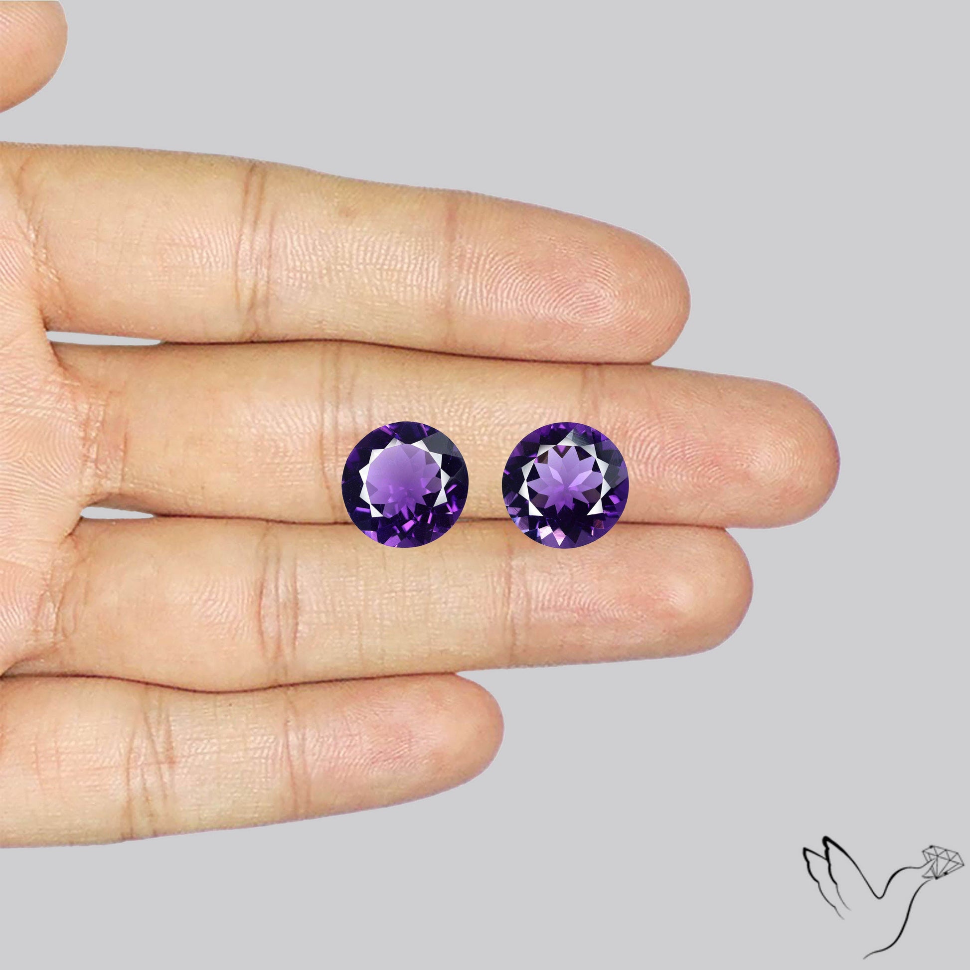 AAA Fine Amethysts Faceted Pair