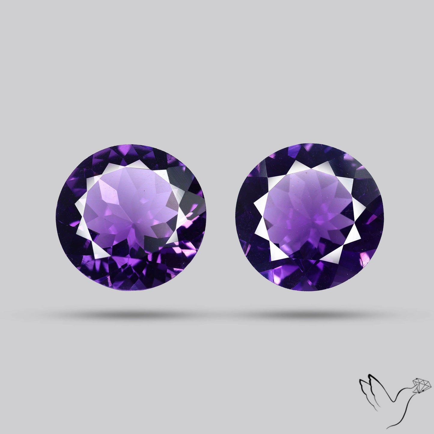 AAA Fine Amethysts Faceted Pair