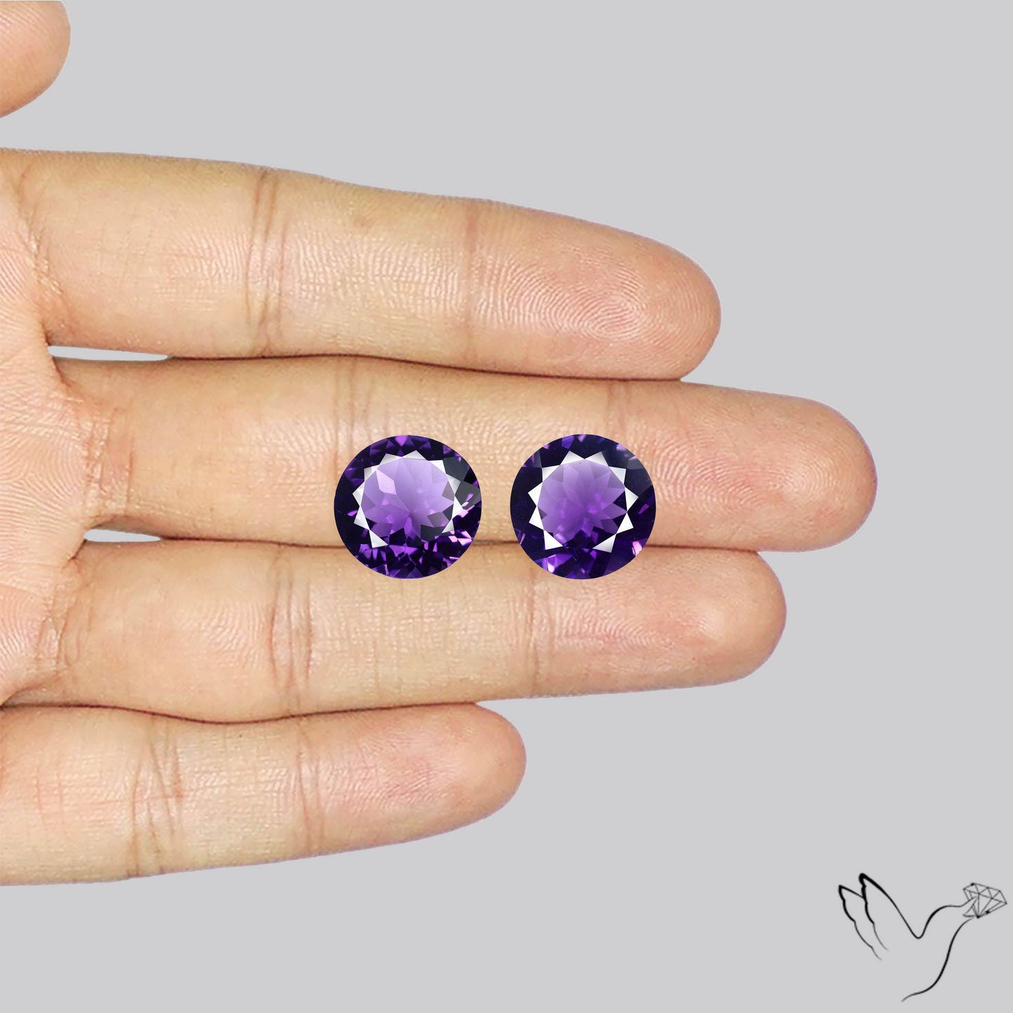 AAA Fine Amethysts Faceted Pair