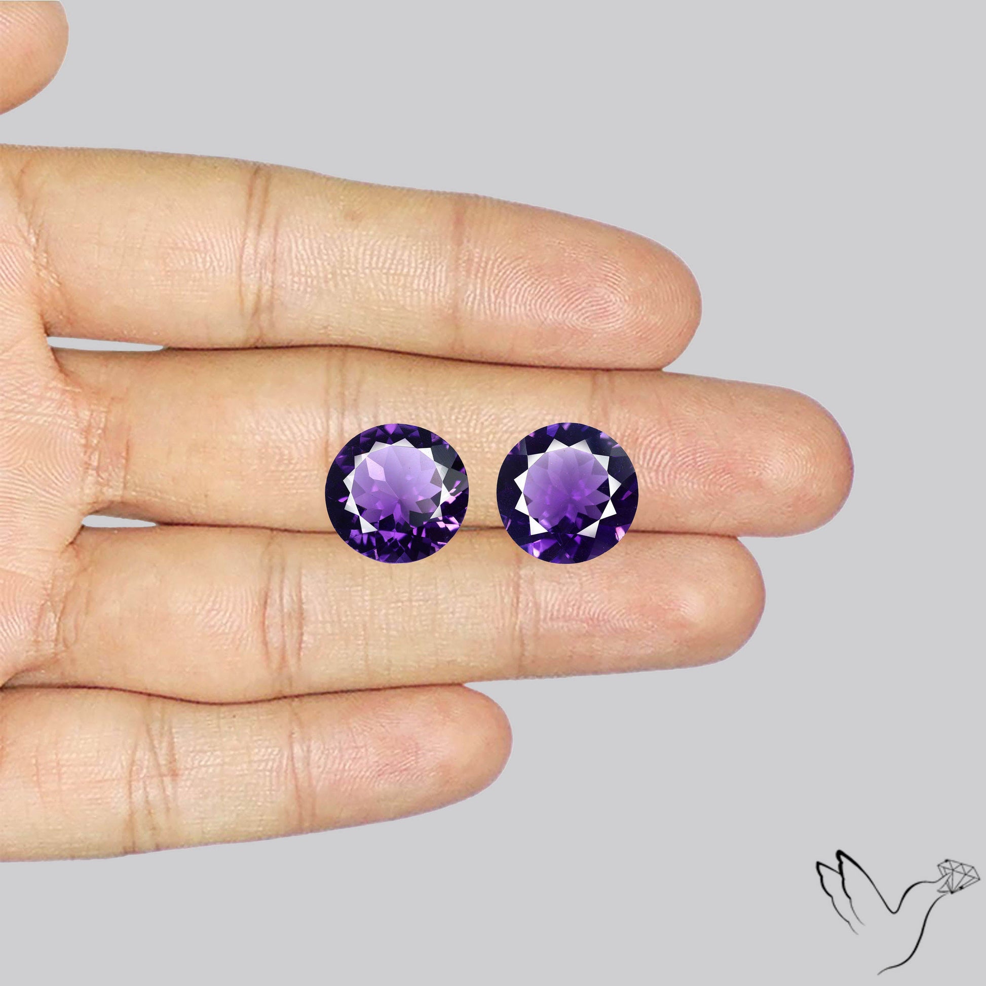 AAA Fine Amethysts Faceted Pair