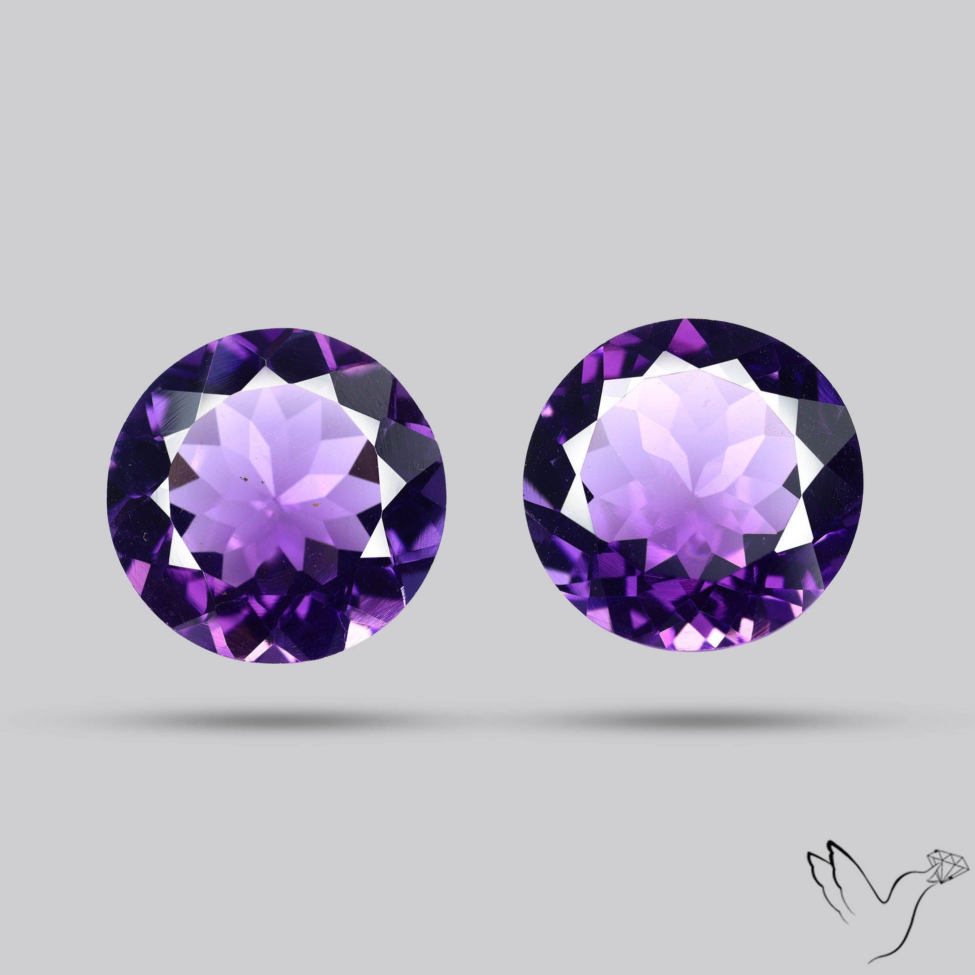 AAA Fine Amethysts Faceted Pair