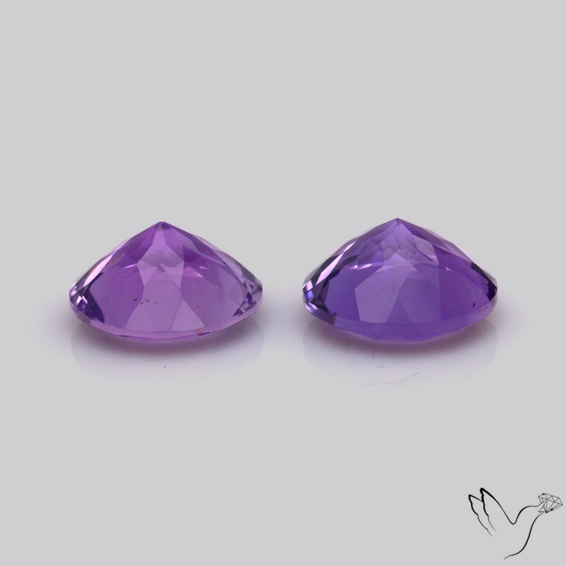 AAA Fine Amethysts Faceted Pair