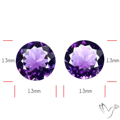 AAA Fine Amethysts Faceted Pair