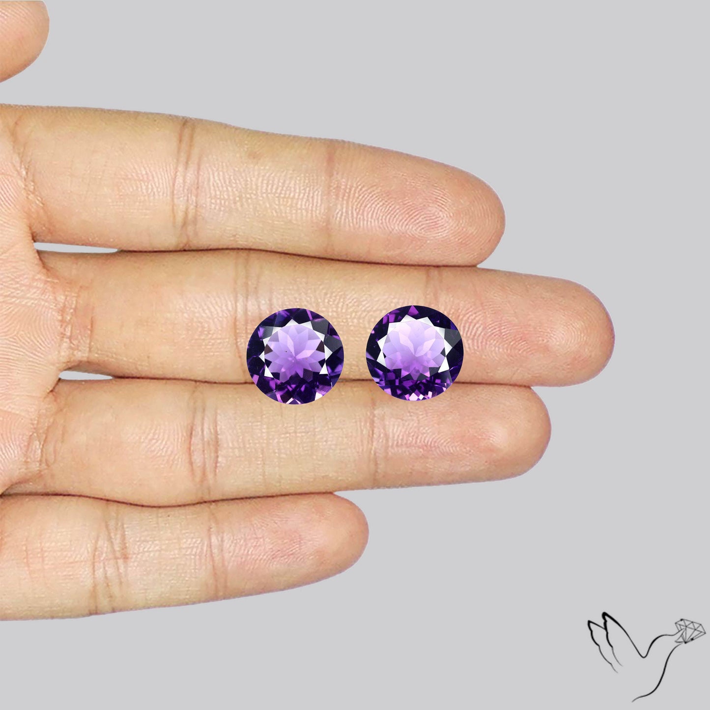 AAA Fine Amethysts Faceted Pair