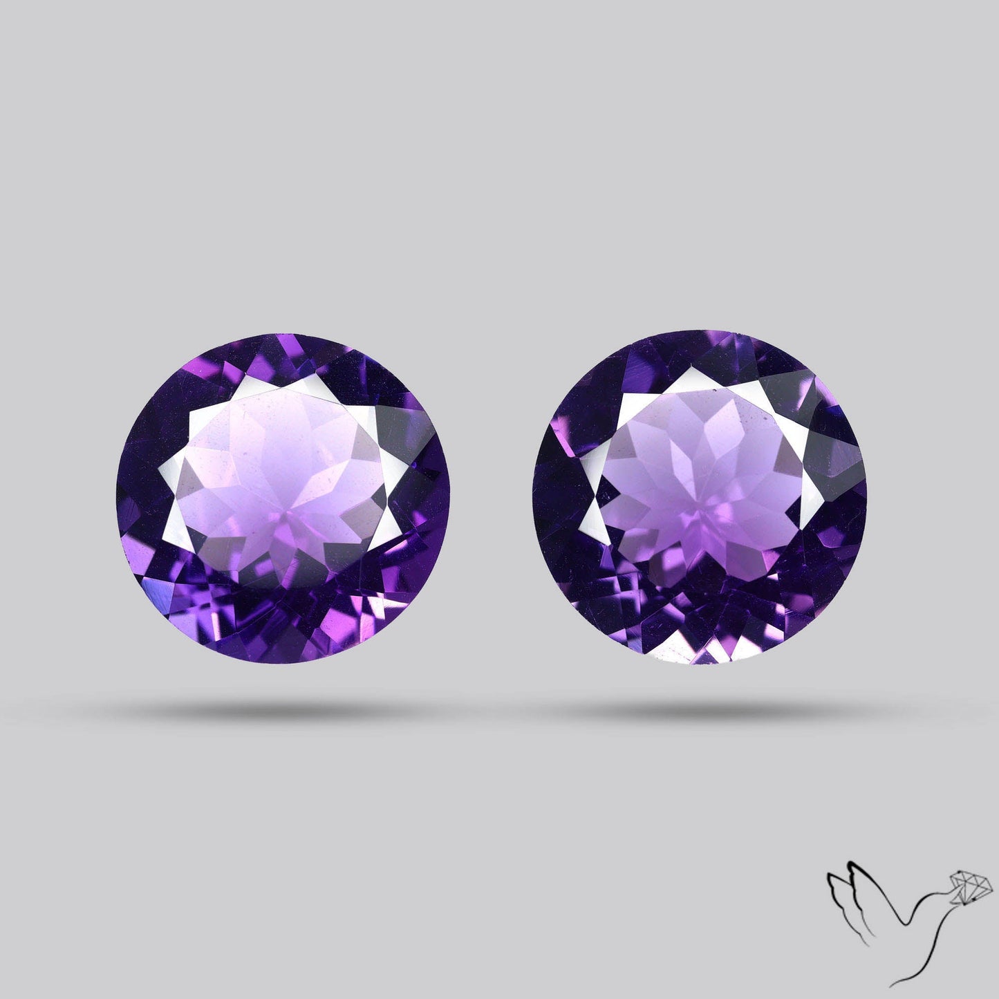 AAA Fine Amethysts Faceted Pair