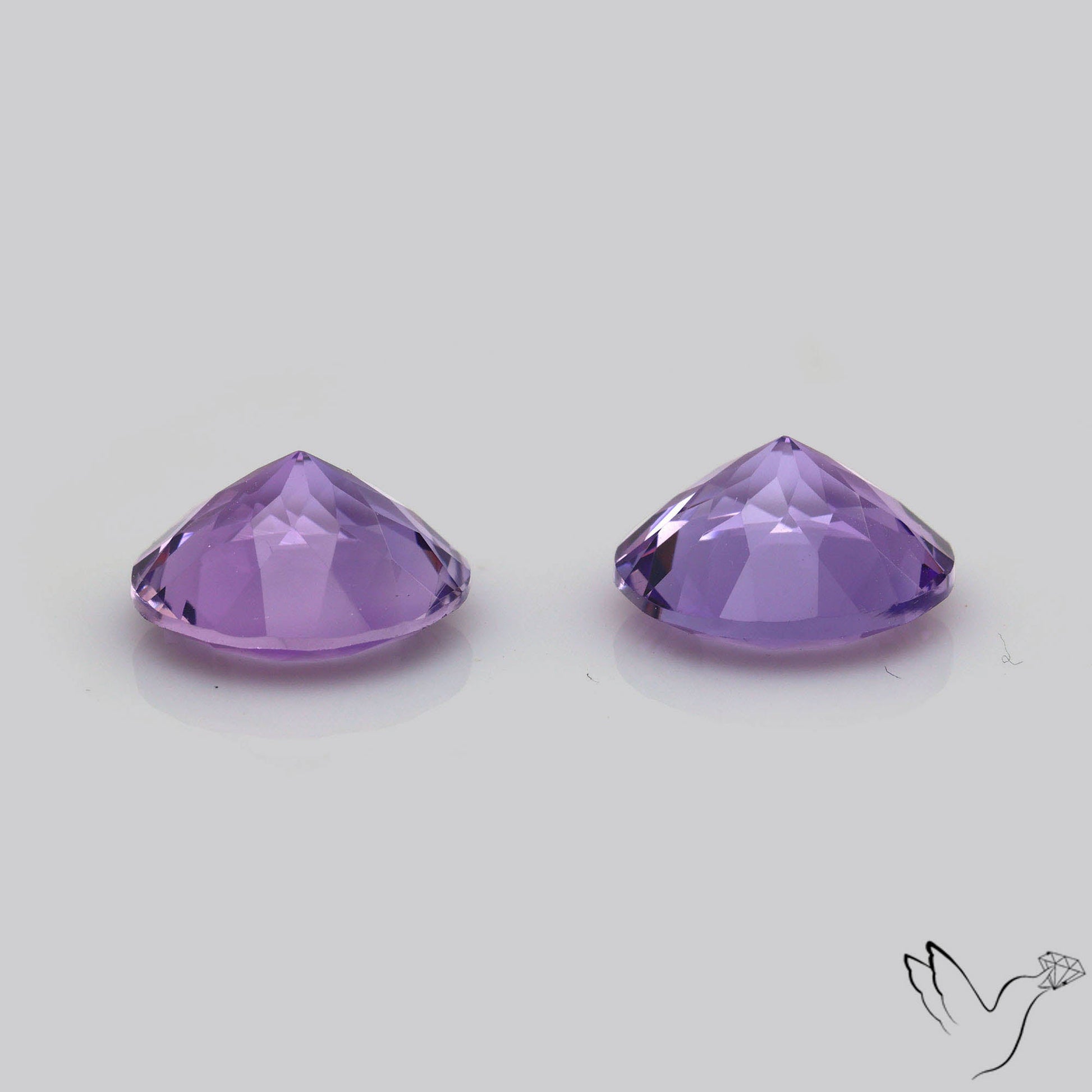 AAA Fine Amethysts Faceted Pair