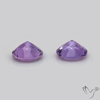 AAA Fine Amethysts Faceted Pair