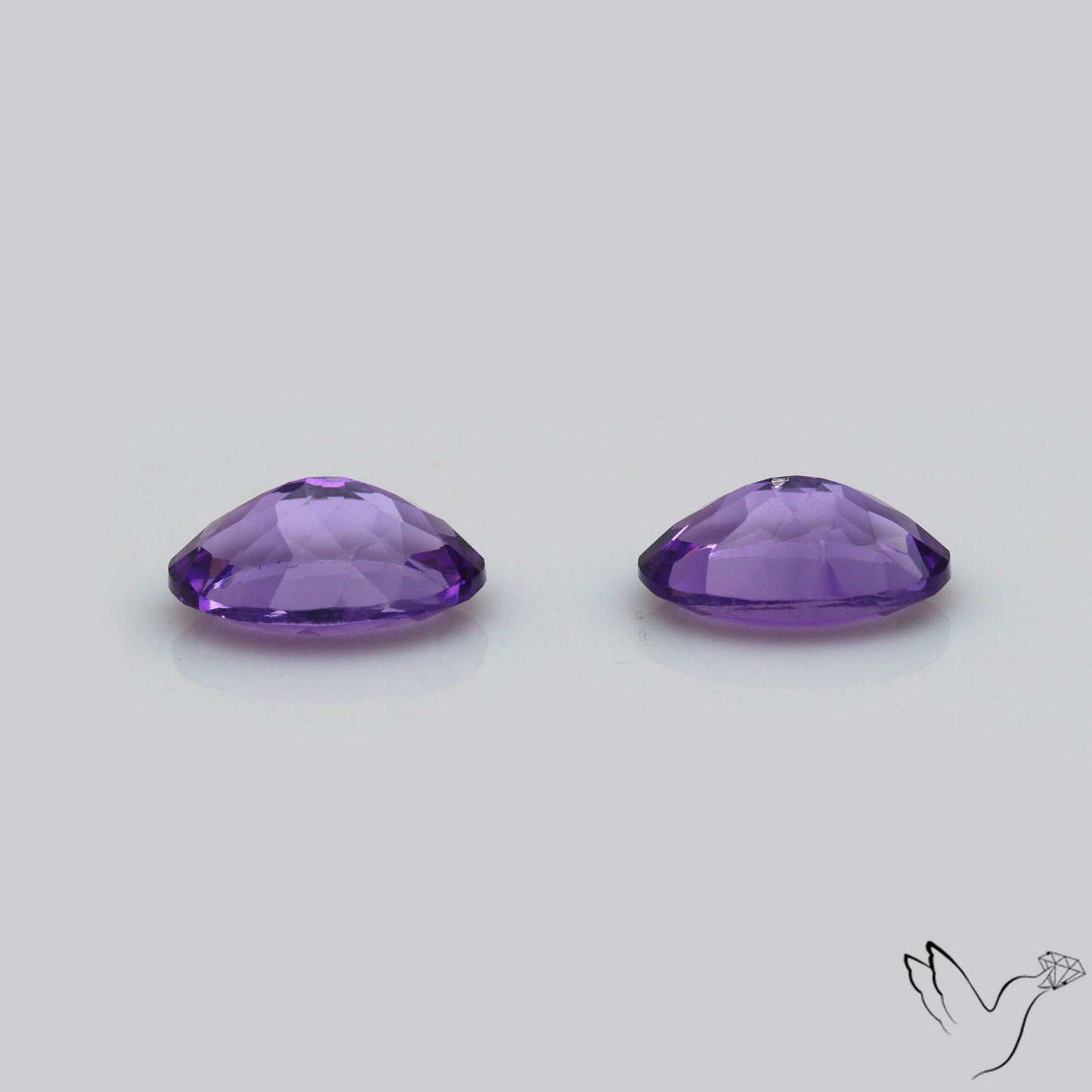 AAA Fine Amethysts Faceted Pair