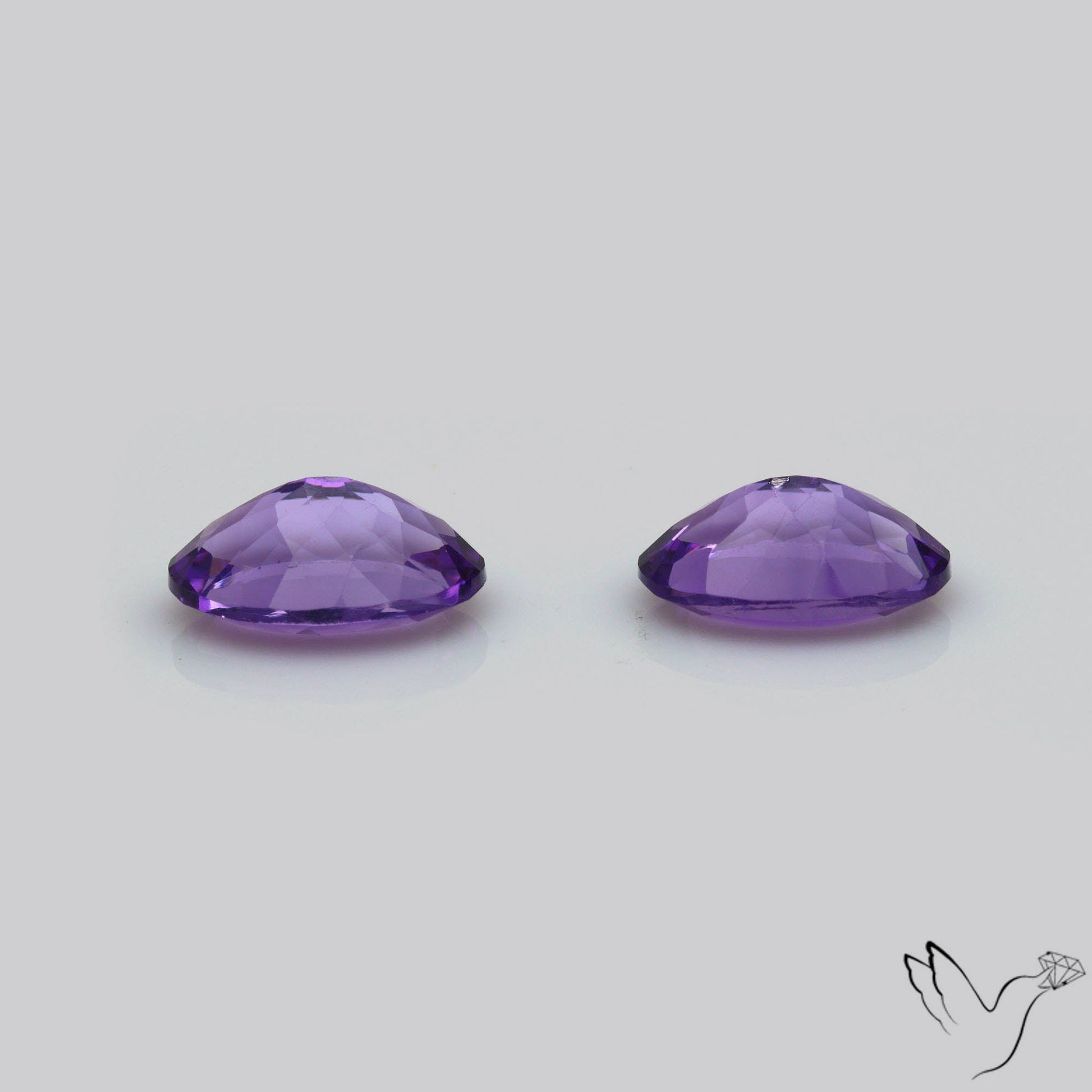 AAA Fine Amethysts Faceted Pair