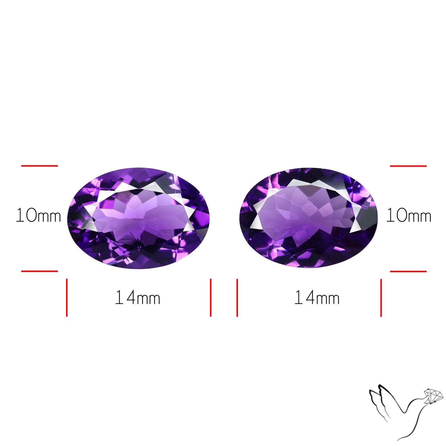 AAA Fine Amethysts Faceted Pair