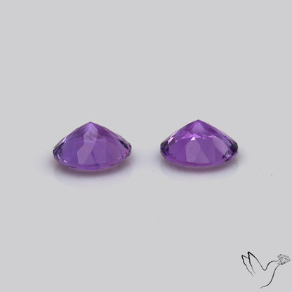 AAA Fine Amethysts Faceted Pair