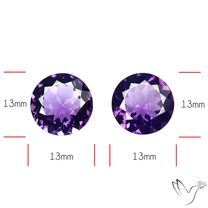 AAA Fine Amethysts Faceted Pair