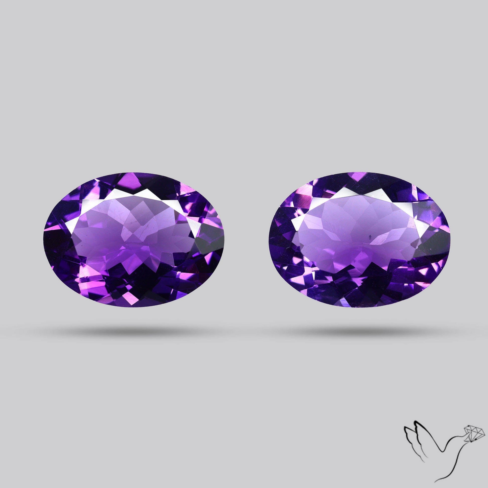 AAA Fine Amethysts Faceted Pair