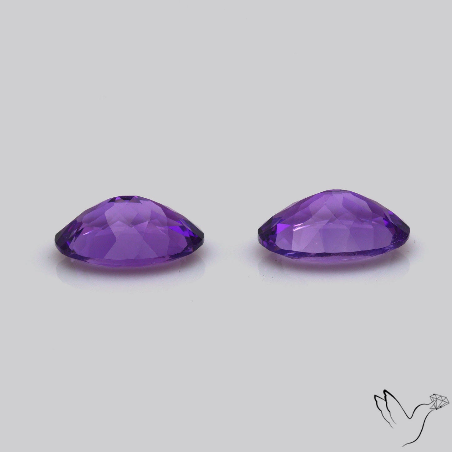 AAA Fine Amethysts Faceted Pair