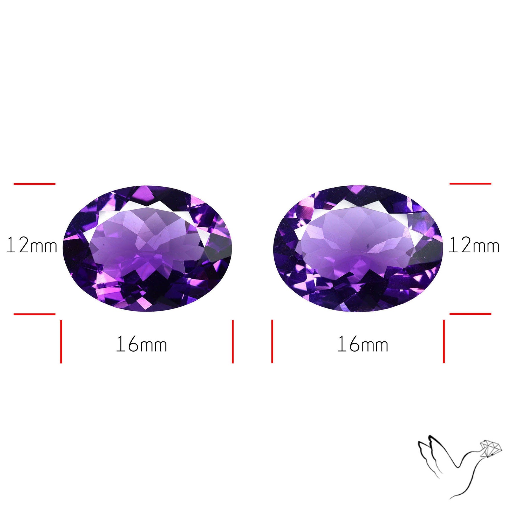AAA Fine Amethysts Faceted Pair