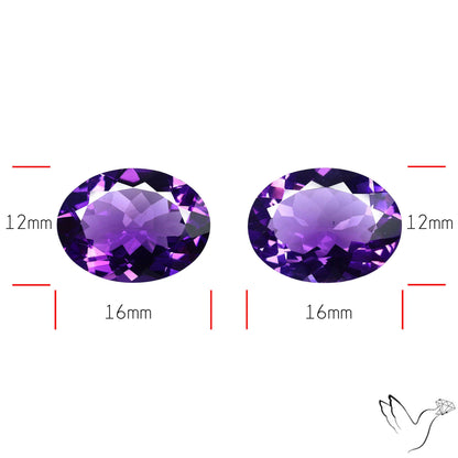 AAA Fine Amethysts Faceted Pair