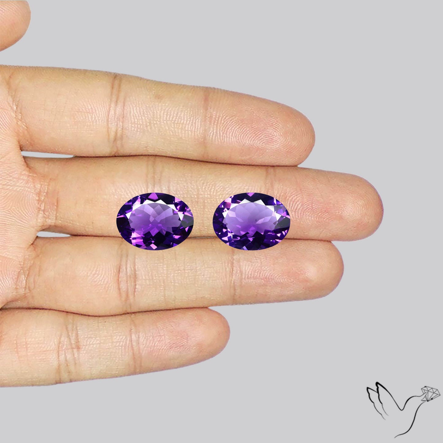 AAA Fine Amethysts Faceted Pair