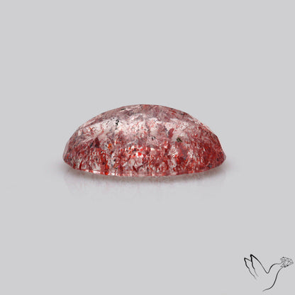 Faceted Lepidocrocite In Quartz