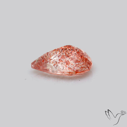 Faceted Lepidocrocite In Quartz