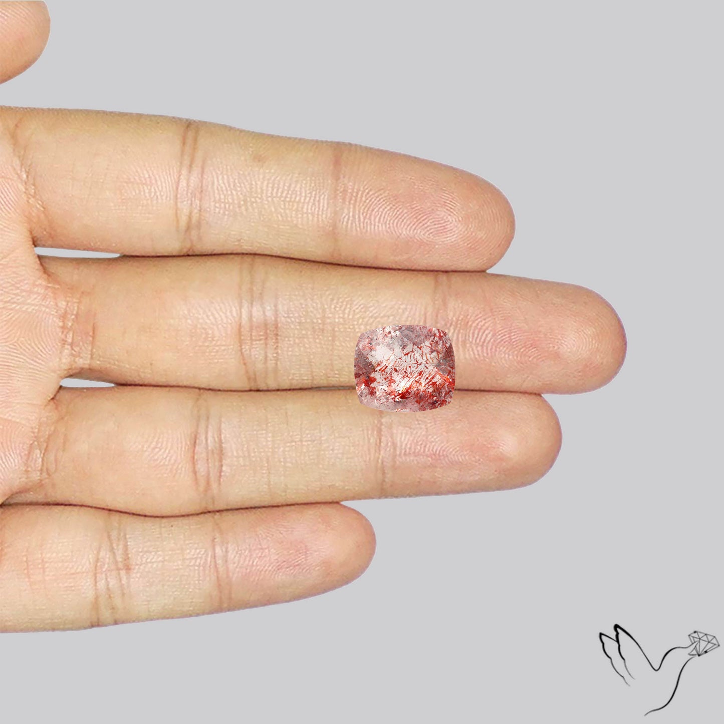 Faceted Lepidocrocite In Quartz