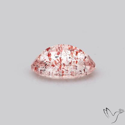 Faceted Lepidocrocite In Quartz