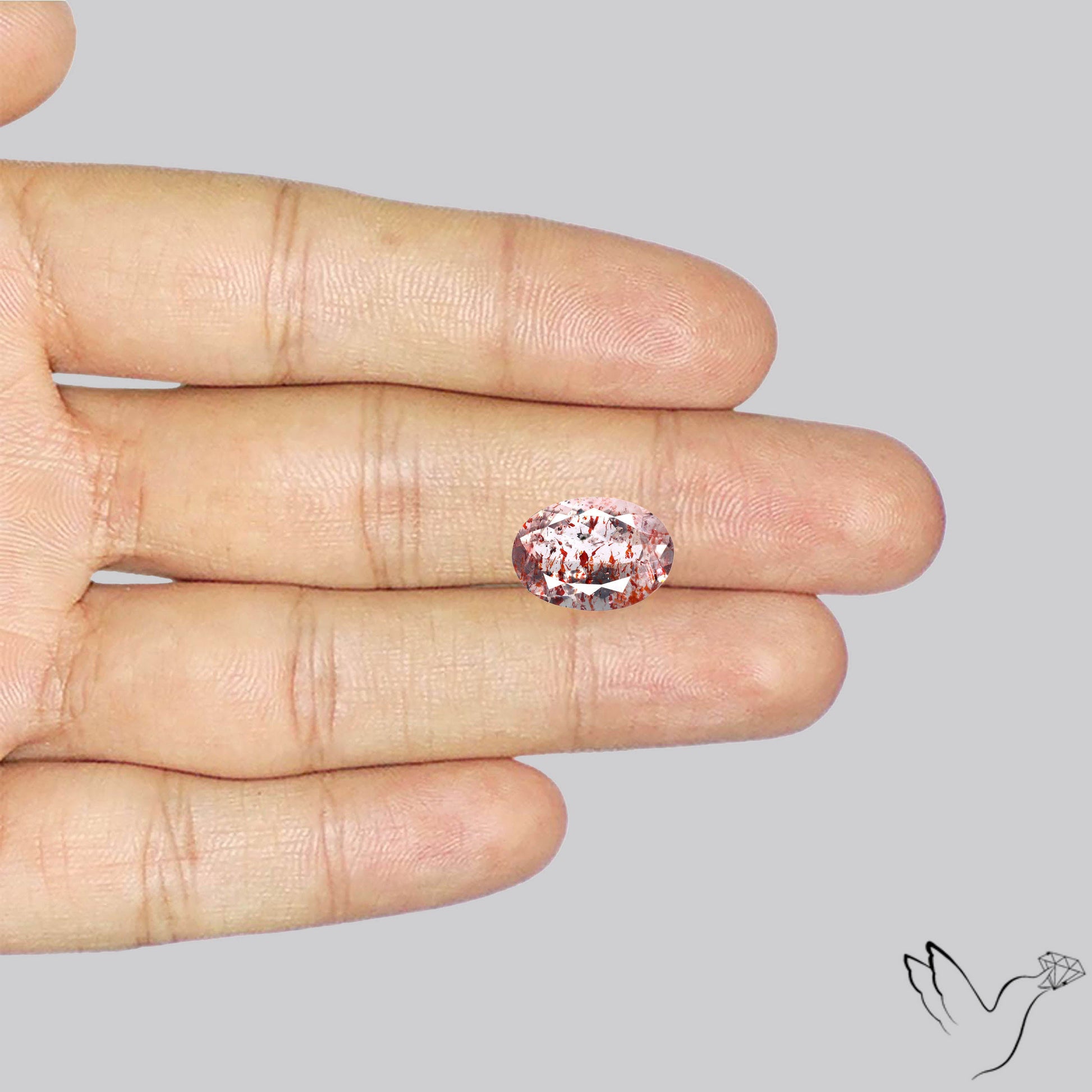 Faceted Lepidocrocite In Quartz