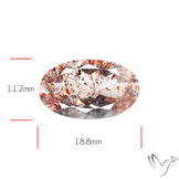 Faceted Lepidocrocite In Quartz